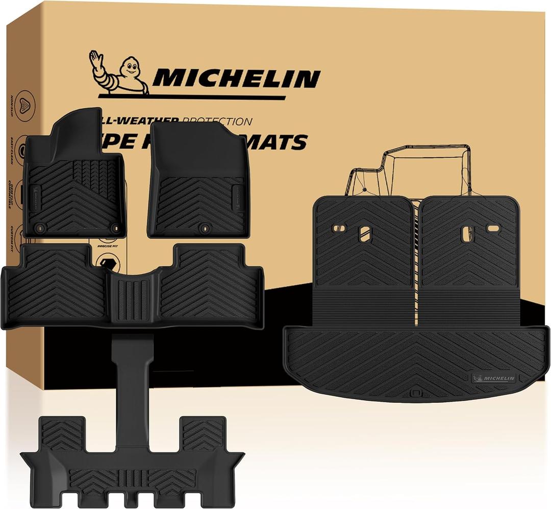 Michelin Vehicle Mats for 2021-2026 Kia Sorento Gas 6&7 Seats Floor Mats