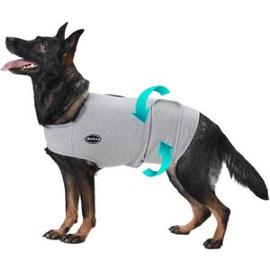 Meifsou Dog Anxiety Vest, Skin-Friendly Thunder Jacket for Dogs, Dog Calming Shirt for Thunder, Fireworks, Vet Visits and Separation - Keep Pet Calm Without Medicine & Training, Anti Anxiety for Dogs M