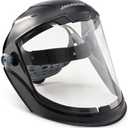 Jackson Safety Lightweight MAXVIEW Premium Face Shield - Mask with 370 Speed Dial Ratcheting Headgear, ANSI Z87.1, for Work, Grinding, Cutting - Uncoated - Clear Tint
