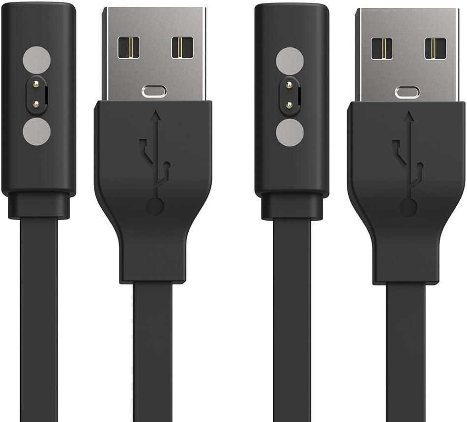 TUSITA Charger Compatible with Pebble Time 1 2, Time Round 1 2, Pebble 2 Duo, 1M - Smartwatch Accessories