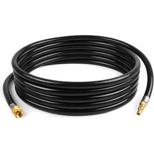 GASPRO 18 FT RV Quick Connect Propane Hose, 1/4" Male x 3/8" Female Flare Fitting, Propane Quick Connect Hose for RV to Grill, Camp Chef, Blackstone Griddle, Outland Fire Bowl and More