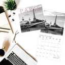 Graphique 2024 Paris Wall Calendar | 12 x 12 | Thick Paper | Home & Office Organizer | Large Monthly Grid | 3 Languages & Marked Holidays | 4 Month Preview Page for 2025
