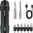 PECHAM 3.6V 2000mAh Cordless Screwdriver,Electric Screwdriver,350 RPM&5 Torque 5Nm,TYPE-C Charging, 8 Pcs Bits for Home Repairs,Portable Compact Design,Gifts for Men Him Dad Boyfriend