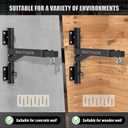 Heavy Bag Hanger - Wall Mount Punching Bag Hanger, Adjustable Heavy-Duty Boxing Bag Wall Bracket, Punching Bag Mount Stand for Home or Gym, for Kickboxing Bag, Muay Thai Bag,Etc (Supports up to 800Ib)