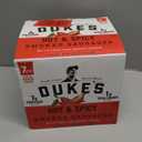 Duke's Pork Hot & Spicy Smoked Shorty Sausages, 7g Protein Per Serving, 2.5 oz. Snack Bags (Pack of 7)(BB-05/09/2026)