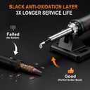 Soldering Iron Tips 900M Solder Lead-free Tips 16pcs for HAKKO 936,937,907 Atten, Quick,Ryobi, Aoyue, Yihua,Vastar,Sywon,Tabiger,SOAIY and X-Tronic Solder Gun/Station (Black)