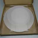 Ailaxq Acrylic Round Cake Discs Set 6.5”, 8.5”, 10.5” 2 Circles Each Size, Comb Icing Scraper, Edge Smoother Cream Scraper