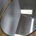 ANDY STAR Gold Oval Mirror, 24x36 Brass Mirror for Wall, Oval Mirrors for Bathroom in Stainless Steel Metal 1 Thin Frame Pill Shaped Hangs Vertical or Horizontal Ideal for Limited Space