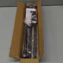 GXOACKJ Curtain Rods for windows 32-48 inch, 5/8 inch Decorative Curtain Rod Set, Matte Black Splicing Heavy Duty Metal Curtain Rod with Brackets