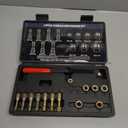 15-Piece Metric Thread Chaser Set, M6 M8 M10 M12 Thread Restorer Tool, Rethreading Repair Kit with Taps, Dies, and Files