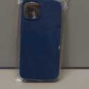 Dssairo 5 in 1 Designed for iPhone 13 Case, with 2 Pack Screen Protector,2 Pack Camera Lens Protector, Liquid Silicone Ultra Slim Shockproof Protective Phone Case Microfiber Lining 6.1,Blue