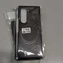 2 in 1 Detachable Magnetic Case for Samsung Galaxy Z Fold 6, Compatible with MagSafe Wallet Case with Card Holder Kickstand RFID Blocking Leather Zipper Purse Cover for Z Fold6 FTL Black