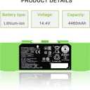 14.4V ABL-F Battery for iRobot Roomba i3 i3+ 3150 i4 i4+ 4150 i7 i7+ j7 j7+ 7158 7150 7550 7558 i8 and e5 5150 e5150 e6 e6198 Replacement Battery for Roomba i & e & j Series 64.2Wh 4460mAh