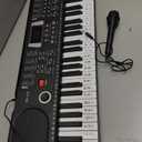 61 keys keyboard piano, Electronic Digital Piano with Built-In Speaker Microphone, Sheet Stand and Power Supply, Portable piano Keyboard Gift Teaching for Beginners