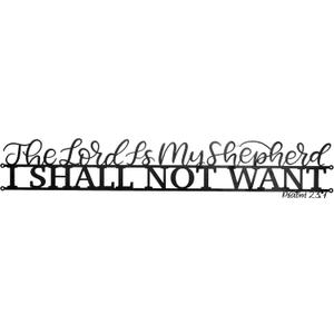 Spiritual Spaces Durable Thick Metal Wall Decor - Spiritual Bible Quotations, Glossy Black Powder Coating, Water-Resistant - Robust and Long-Lasting, Ideal for Indoor & Outdoor Use, Uplift Your Spirit