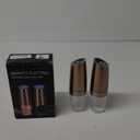 Gravity Electric Pepper and Salt Grinder Set, Adjustable Coarseness, Battery Powered with LED Light, One Hand Automatic Operation, Stainless Steel Copper, 2 Pack (2.5*2.5*7.9inch)