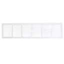 Steel Painted Baseboard Return Air Grille,  White, 1-Pack