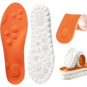 Steppers Insoles for Men Women - Arch Support, Massage Memory Foam, Breathable Inserts for Everyday Use & Active Lifestyle (Men 11.5-12.5/Women 13-14)