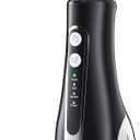 ordless Water Flosser, Portable Dental Teeth Cleaner, 300ML Tank Rechargeable Dental Oral Irrigator for Home and Travel, 4 Modes 8 Jet Tips, IPX7 Waterproof