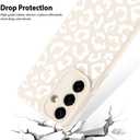 tharlet Compatible with Samsung Galaxy S26 Plus Case, Cheetah Print Shockproof Silicone TPU Anti Scratch Protective for Women Girls, Drop Protection Leopard Case for Galaxy S26 Plus 6.7'' White