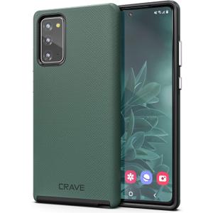 Crave Galaxy Note 20 Case, Shockproof Protection Dual Layer Case for Galaxy Note 20 (6.7 inch) - Forest Green