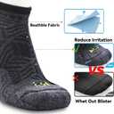 Busy Socks 3 Pack Mens Low Cut Cotton Moisture Wicking Lightweight Breathable Comfy Running Jogging Ankle Sport Coolmax Socks for Women Sweaty Feet, Large, Black