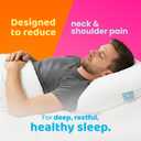 Marshmalloo Cooling Bed Pillow, Neck and Shoulder Support, Side Sleeper Bed Pillow for Sleeping for Longer, & Pain Free Sleep Adjustable Pillow with Cooling Technology (Queen Size, Firm Pillow)