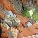 24 Inch Fall Wreaths for Front Door, Pumpkin Autumn Wreath