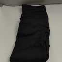 Fleece Lined Leggings Women - Warm - Winter - Women's Tights - Black Ribbed - Large - X-Large