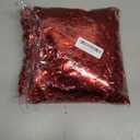 50 FT Red Tinsel Garland Christmas Tinsel Garland Xmas Tree Decorations Metallic Twist Streamer for Christmas Tree New Year Holiday Birthday Party Decorations (3.54" x 50', Red)