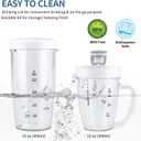La Reveuse Personal Size Blender 250 Watts Power for Shakes Smoothies Seasonings Sauces with 1 Piece 15 oz Cup,1 Piece 10 oz Mug,BPA-Free (Sky Blue)