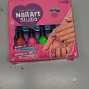 Nail Art Studio for Girls - Birthday Gift - Nail Polish Kit for Kids Ages 7-12 Years Old - Girl Gifts Ideas - Gift Set - Girly Stuff - Polish, Pens, Glitter, Stickers, Gems, Filer - 8 9 10 11 12 Year