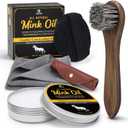2 x MEKER Mink Oil for Leather Boots, Leather Conditioner and Cleaner 3.52 oz-All-Natural Waterproof Soften and Restore Shoes