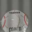 4 Set Baseball Thanks Coach Picture Frames with Signature Pens Fits 4 x 6 Inches Photos Wooden Picture Frame Thanks Baseball Coach Gift from Team Coaches Appreciation Home Plate Plaque