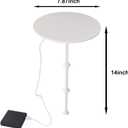 Electric Rotating Christmas Tree Topper Holder, 7.8inch 360 Degree Rotating Christmas Tree Topper Stand for Holiday Decor Universal Spinning Tree Toppers Stabilizer for All Type Decoration