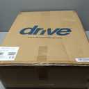 Drive Medical 2-in-1 Raised Toilet Seat with Removable Padded Arms - Elevated Bathroom Safety Support - Secure Locking Attachment - Easy Height Assistance - Durable Construction, Standard Toilets