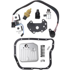 Automatic Transmission Filter Gasket Kit w/Governor Pressure Sensor Solenoid Compatible with 2000-2007 Dodge Ram 1500/2500/3500 Dakota Durango Jeep Grand Cherokee Replace# A500 A518 A618