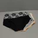 HAVVIS Women's Briefs Underwear Cotton High Waist Tummy Control Panties Rose Jacquard Ladies Panty Multipack (Large)