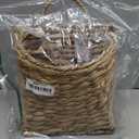 GYASVWU Woven Hanging Basket Water Hyacinth Hanging Wall Basket Wicker Handmade Baskets for Garden Farmhouse Home (Seagrass mouth)