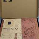 ROKR 3D Wooden Puzzle Clock Model 12" DIY 168 PCS Mechanical Model Kit Toys Home Decor Elegant Gifts for Teens/Adults