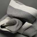 OIAHOMY 4 Pack Storage Baskets for Organizing, Basket for Shelves with Handle, Woven Baskets for Storage Toys, Towels, Books, Cotton Rope Basket 13" L x 9 " W x 7.8 " H, Grey & White