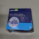 Leviton One-Piece Glazed Porcelain Outlet Box Mount, Aluminum, 49875, White