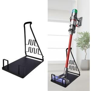 No Installation Required-Vacuum Stand,Storage Stand Docking Station Holder,Stable Metal Storage Bracket Stand Holder,Compatible with Dyson, Eureka,Tineco and Most Stick Vacuum (Black)