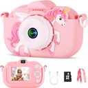 Kids Camera Toddler Toys for Girls,48MP HD Digital Camcorder,1080P HD Digital Video Camera for Kids 3-12 Years Old,Birthday Gifts Toys for Boys Girls with 32GB SD Card
