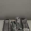 JKsmart 6-Tier Spice Rack Organizer with Door Hook, Wall Mounted & Over the Door Spice Racks for Kitchen Pantry Door Cabinet, Two Size, Large Capacity, Black