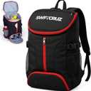 Tennis Bag, Tennis Backpack for Women and Men, Hold 2 Tennis Racket, Pickleball Paddles, Lightweight Oxford Tennis Racket Bag with Ventilated Shoe Compartment