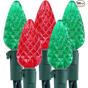 Brizled C5 Christmas Lights Multicolor, 33ft Mini 100 LED Christmas String Lights, 120V UL Certified Xmas Tree Lights Connectable Colored Xmas Light Indoor Outdoor for Tree Patio Roof Holiday Decor