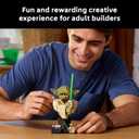 LEGO Star Wars: Attack of the Clones Yoda Bust with Lightsaber - Collectible Building Set for Adults, Ages 18+ - Star Wars Gift for Men & Women - Bedroom or Shelf Decor - 75438