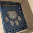 Large Dog Door for Screen Door, Easy Install Lockable Pet Screen Door for Sliding Door, Doggy Screen Door, Gray, Inside size: 14''x12''