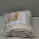 60 Inch Wide Linen Blackout Curtains for Living Room/Bedroom 84 Inch Length 2 Panels, Total Black Out Thermal Insulated Soundproof Grommet Boho Window Drapes White Liner for Modern Farmhouse, Natural